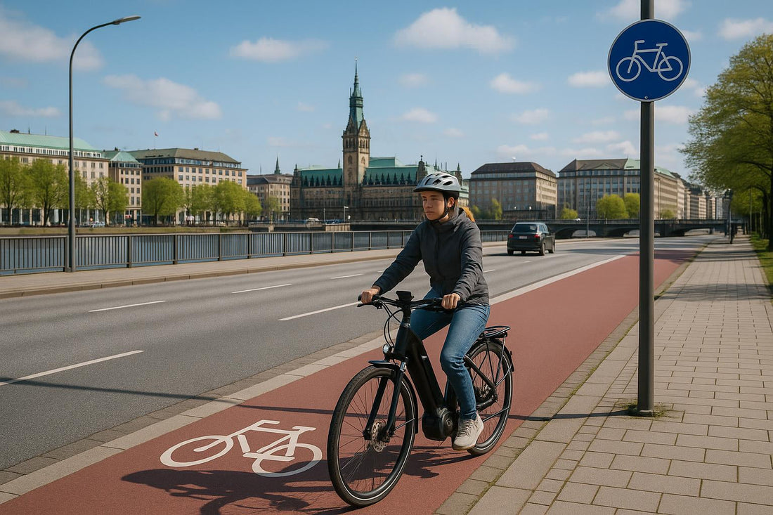 Hamburg med E-Bike: Erövra Waseberg och utforska Altes Land