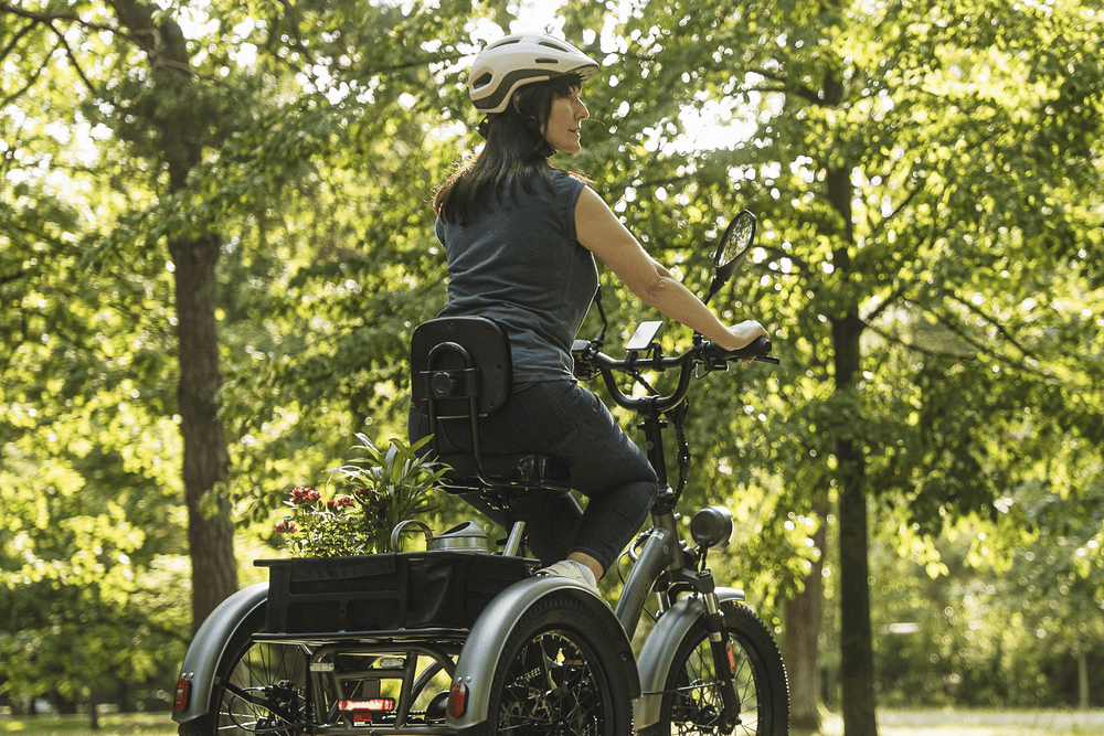 Komfortcykelsits med ryggstöd