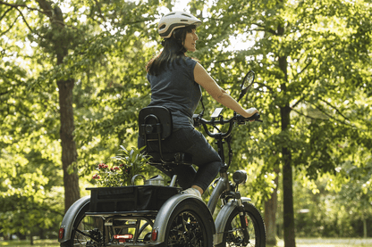 Komfortcykelsits med ryggstöd